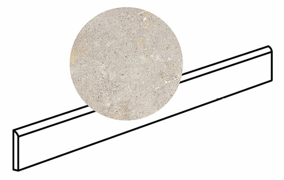 Pukkila Stone Age lasittamaton jalkalista 8X59,2 Greige tasapintainen matta harmaa kivi, Pukkila Stone Age lasittamaton jalkalista 8X60 Greige tasapintainen matta keskitumma harmaa kivi