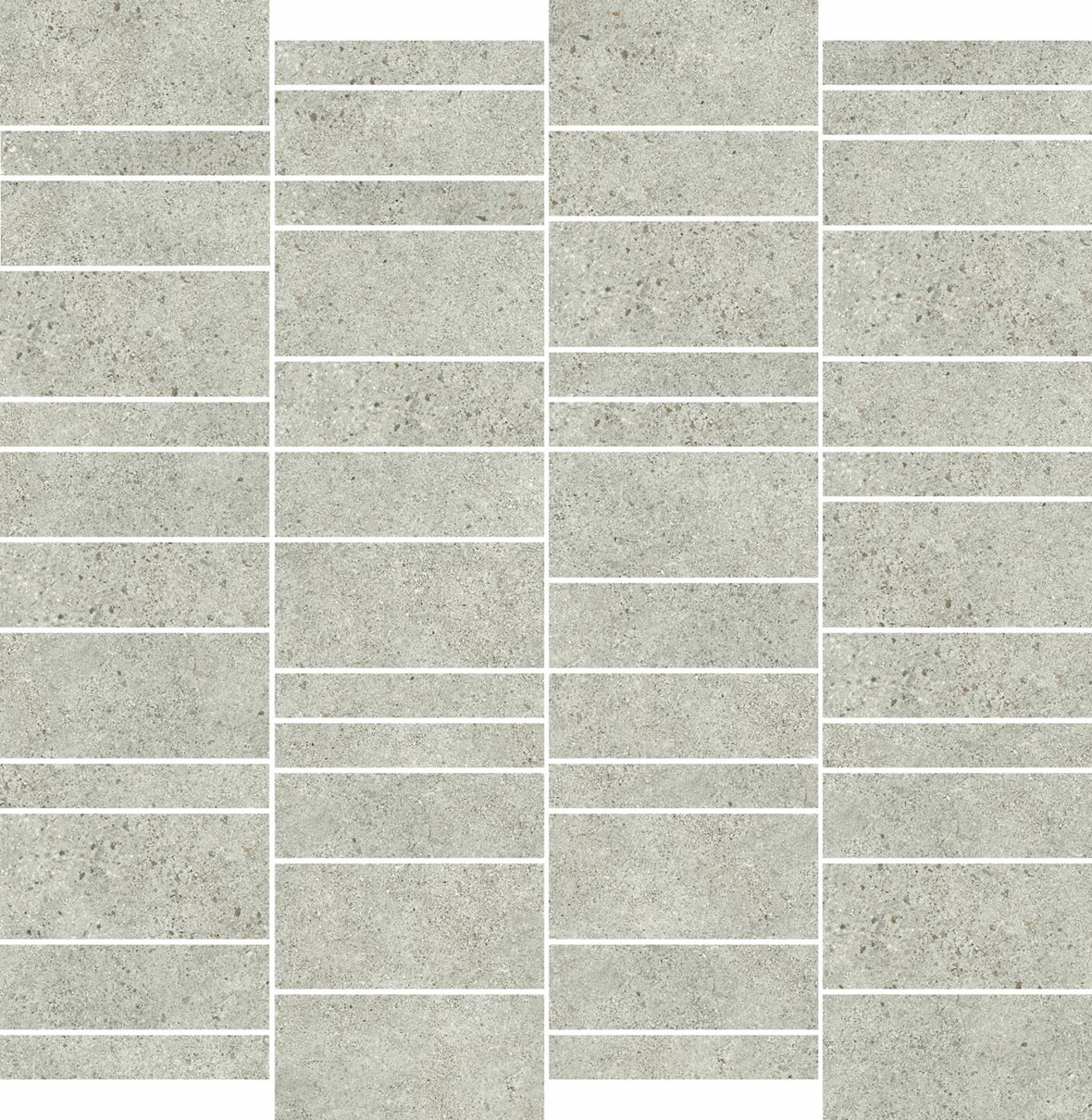 Pukkila Deep Mattoncino lasittamaton porcelanato mosaiikki seinälaatta lattialaatta Powder tasapintainen matta vaalea harmaa kivi