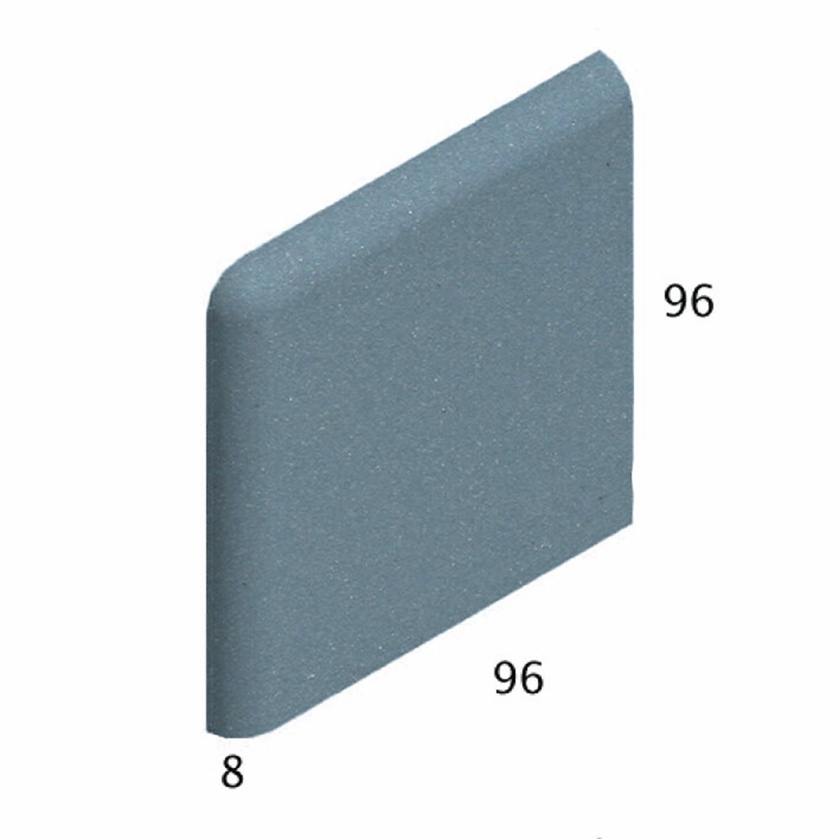 Pukkila Natura lasittamaton jalkalista 9,6X9,6 sininen 4411BNC/1C tasapintainen matta sininen yksivärinen