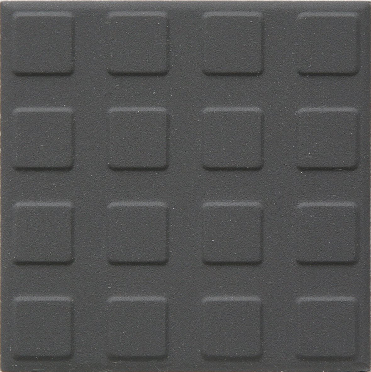 Pukkila Natura lasittamaton porcelanato seinälaatta lattialaatta ulkolaatta 9,6X9,6 grafiitinharmaa L4430SS/1C kohokuvioinen matta neliönasta harmaa y