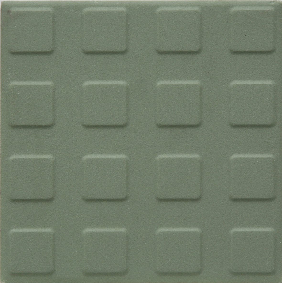 Pukkila Natura lasittamaton porcelanato seinälaatta lattialaatta ulkolaatta 9,6X9,6 vihreä L4428SS/1C kohokuvioinen matta neliönasta vihreä yksivärine