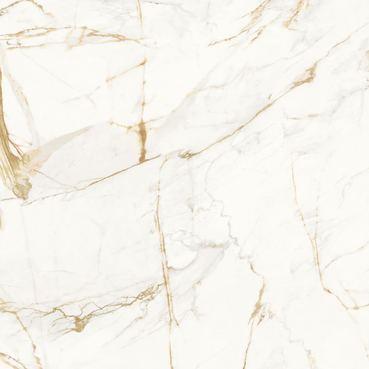 Pukkila Lush lasittamaton porcelanato seinälaatta lattialaatta ulkolaatta 119X119 Calacatta Oro tasapintainen kiillotettu valkoinen marmori