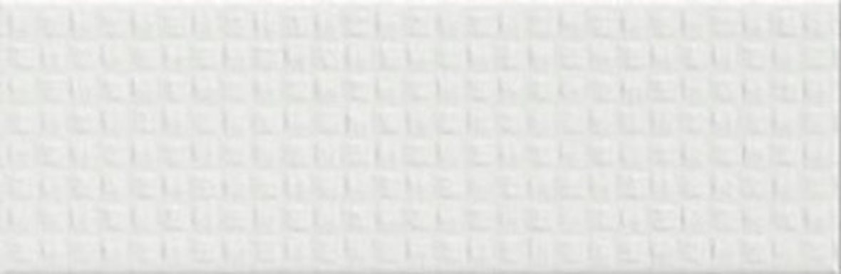 Pukkila Soho lasitettu kuviolaatta 9,7X29,7 White laineileva kiiltävä valkoinen yksivärinen