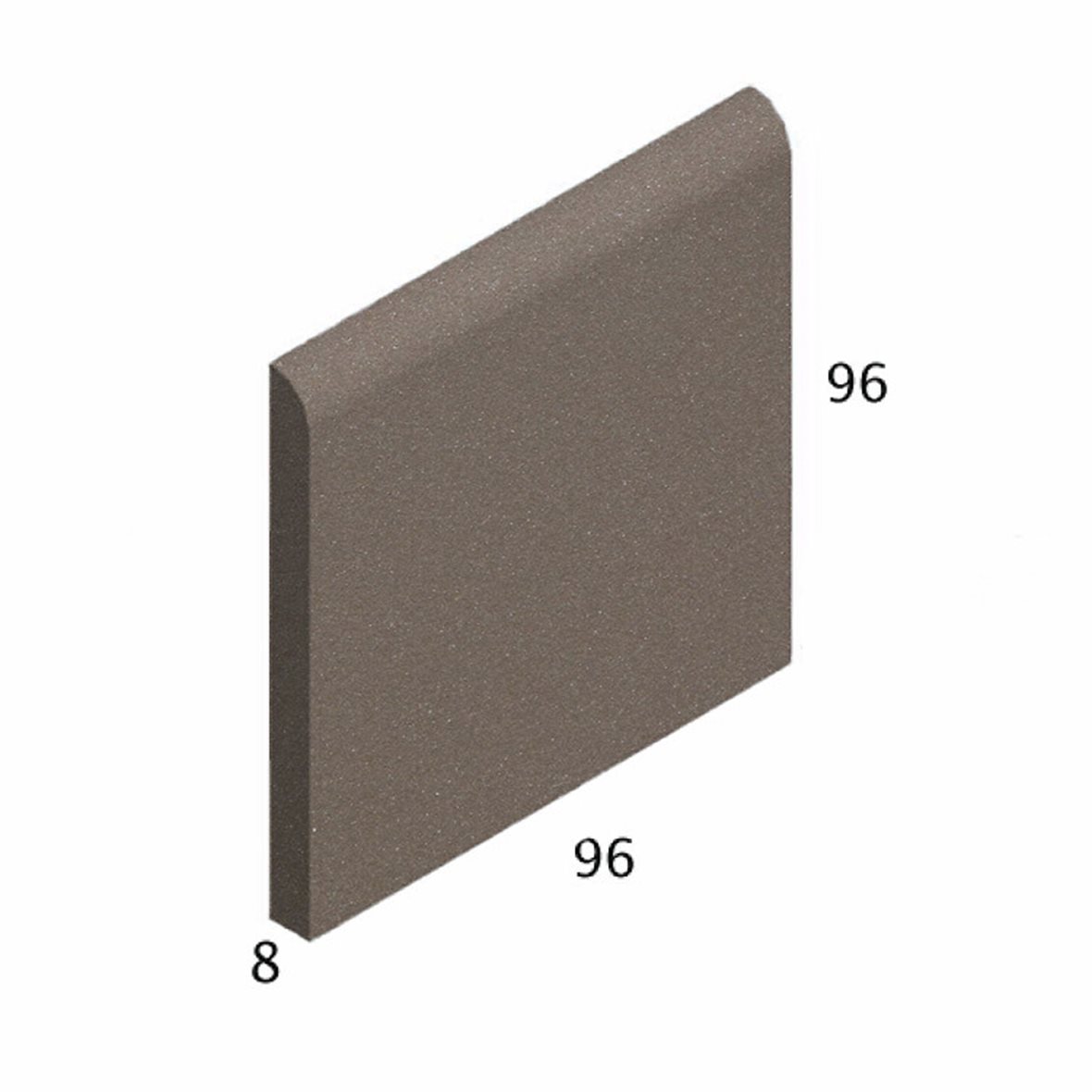 Pukkila Natura lasittamaton jalkalista 9,6X9,6 ruskea 4429BN/1C tasapintainen matta ruskea yksivärinen