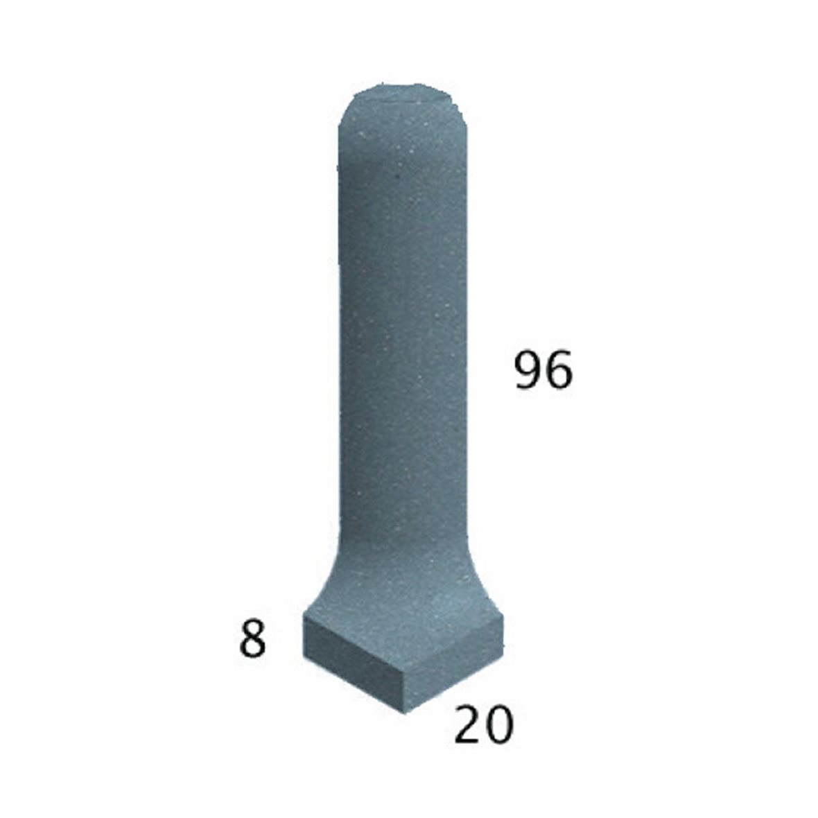 Pukkila Natura lasittamaton ulkokulmapala 2,1X9,6 sininen 4411CBO/1C tasapintainen matta sininen yksivärinen