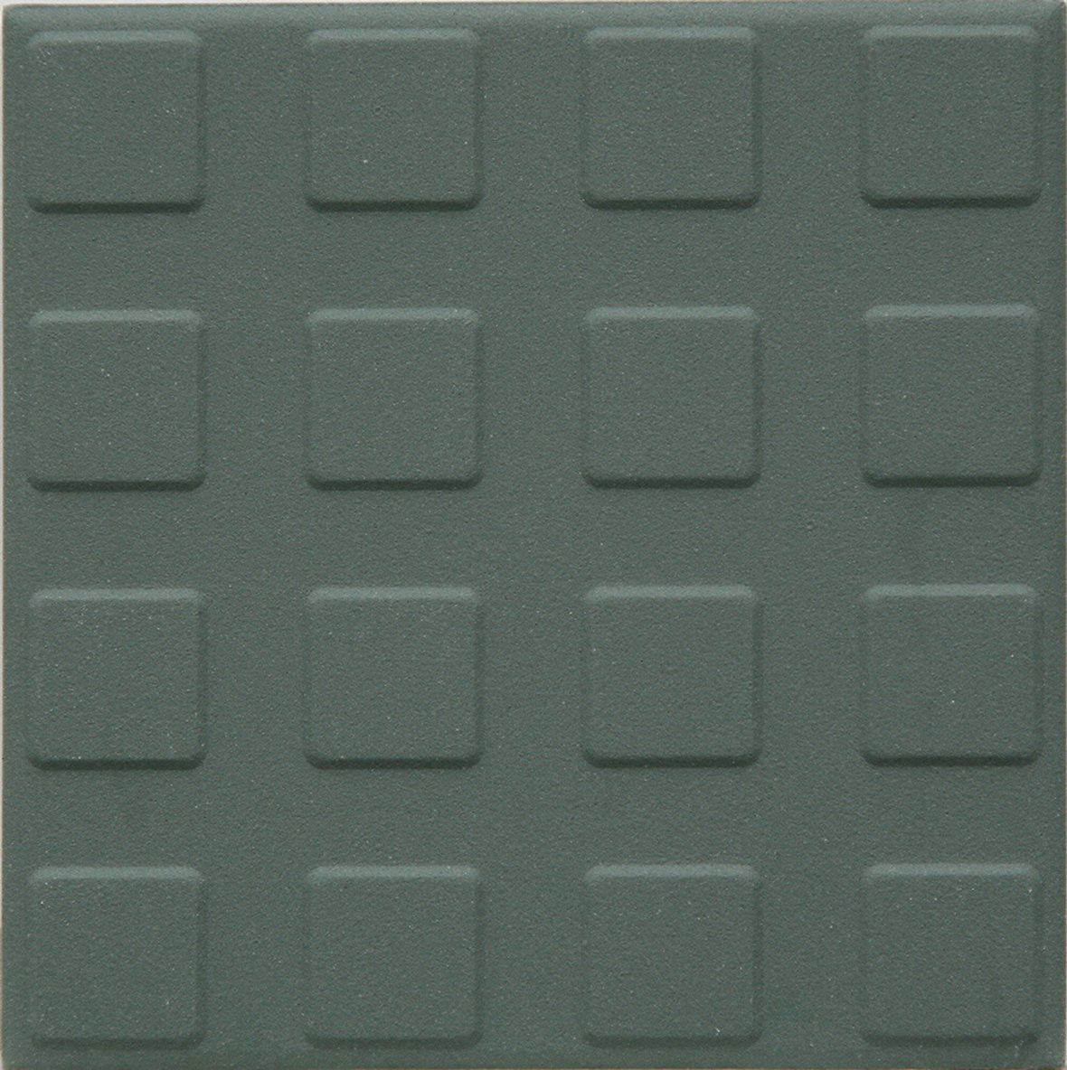 Pukkila Natura lasittamaton porcelanato seinälaatta lattialaatta ulkolaatta 9,6X9,6 tummanvihreä L4418SS/1C kohokuvioinen matta neliönasta vihreä yksi