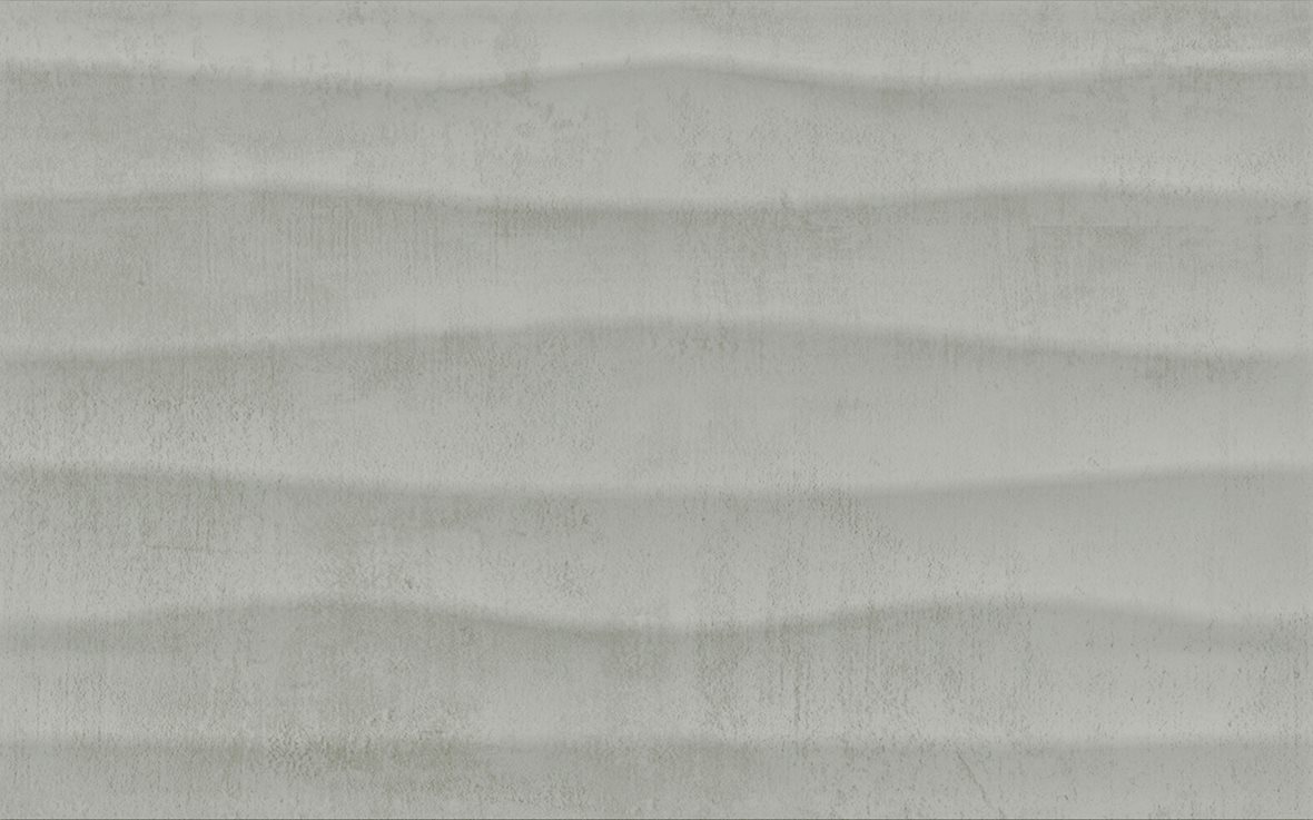 Pukkila Cosy lasitettu kuviolaatta 25X40 Grey Wave strukturoitu matta harmaa betoni