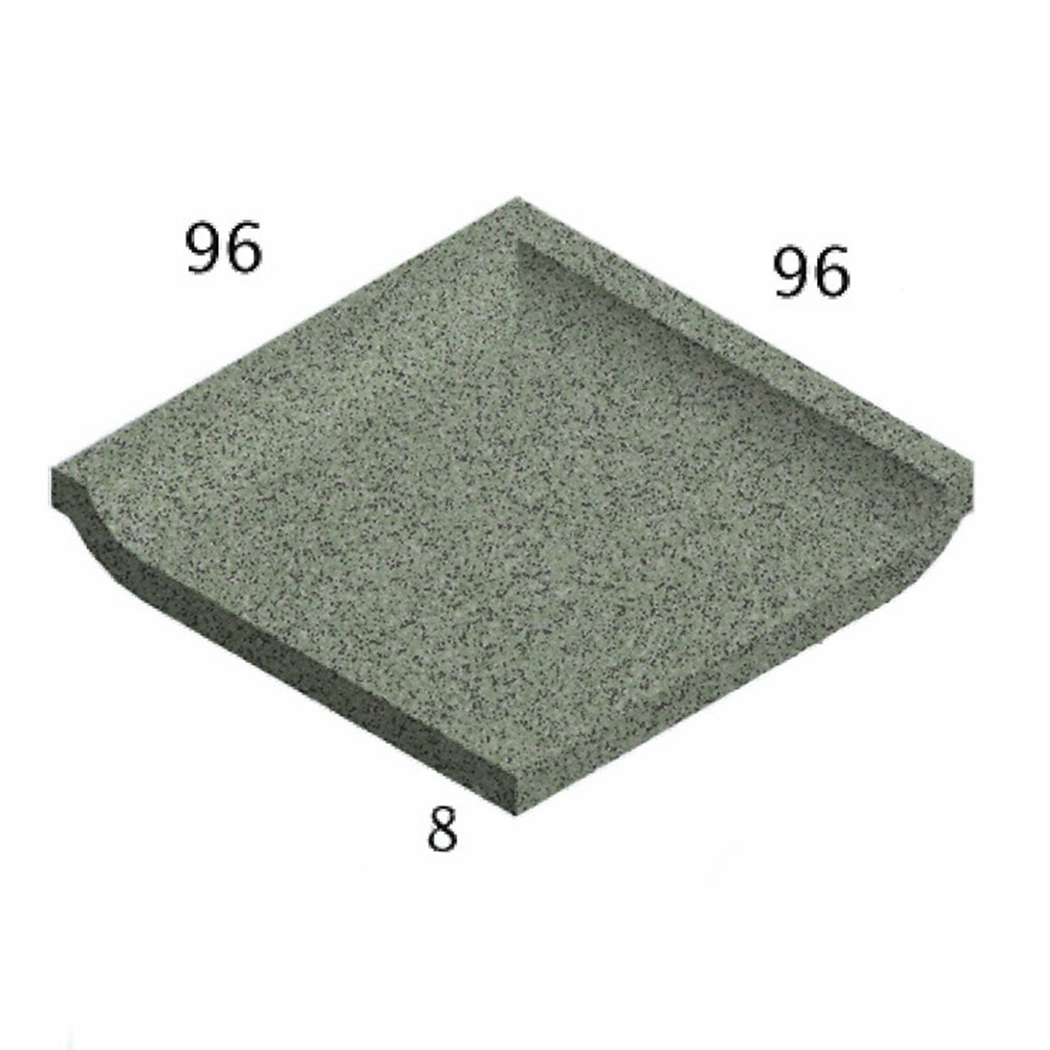 Pukkila Natura lasittamaton porcelanato seinälaatta lattialaatta ulkolaatta 9,6X9,6 granite green 4422SBC/1C tasapintainen matta vihreä pilkullinen