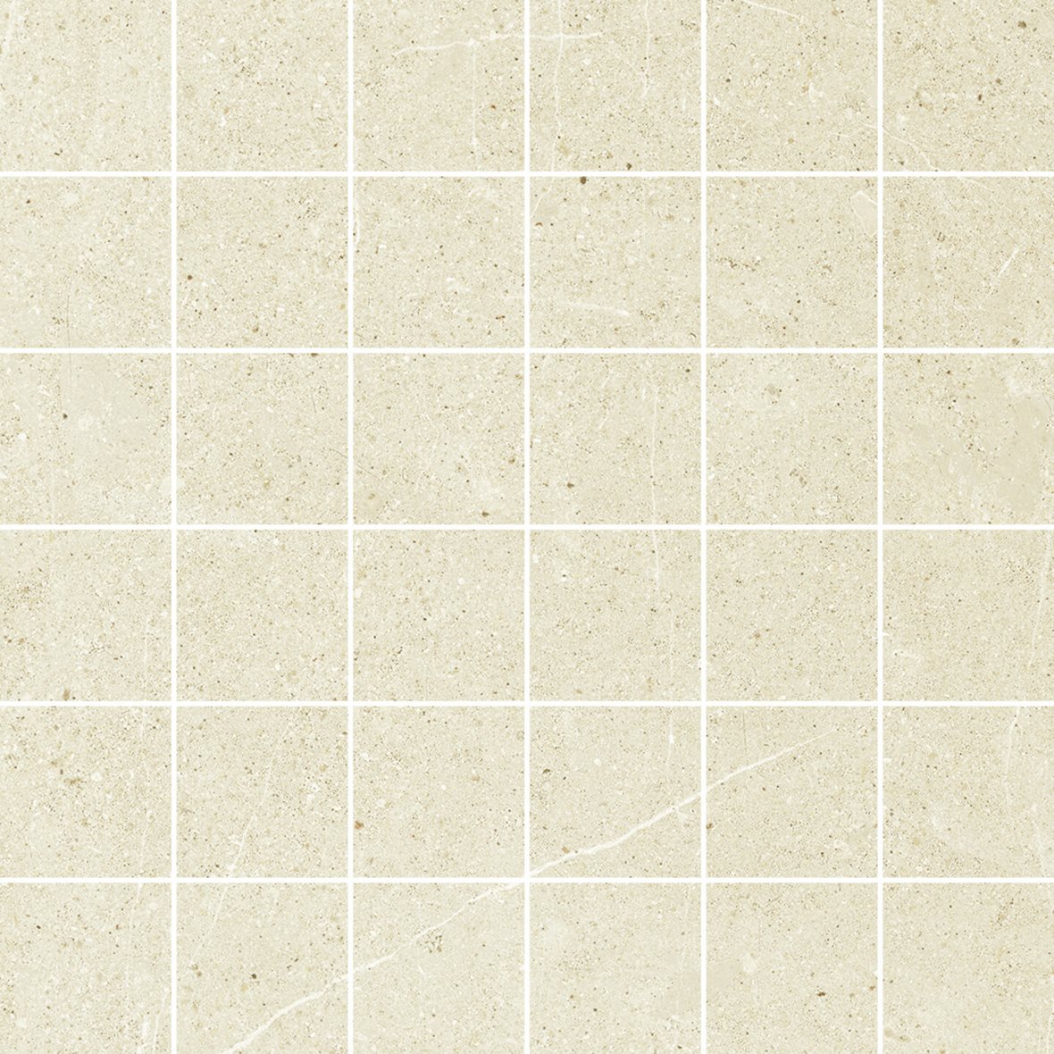 Pukkila Ease lasittamaton porcelanato mosaiikki seinälaatta lattialaatta 5X5 Sand tasapintainen matta beige kivi