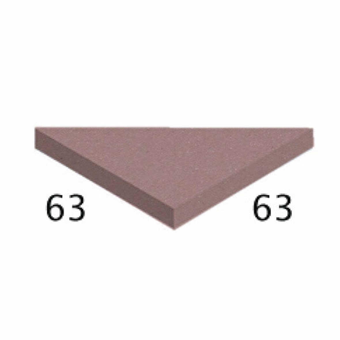 Pukkila Natura Victoria lasittamaton porcelanato seinälaatta lattialaatta ulkolaatta 6,4X6,4 roosa 2TR19/1C tasapintainen matta punainen yksivärinen