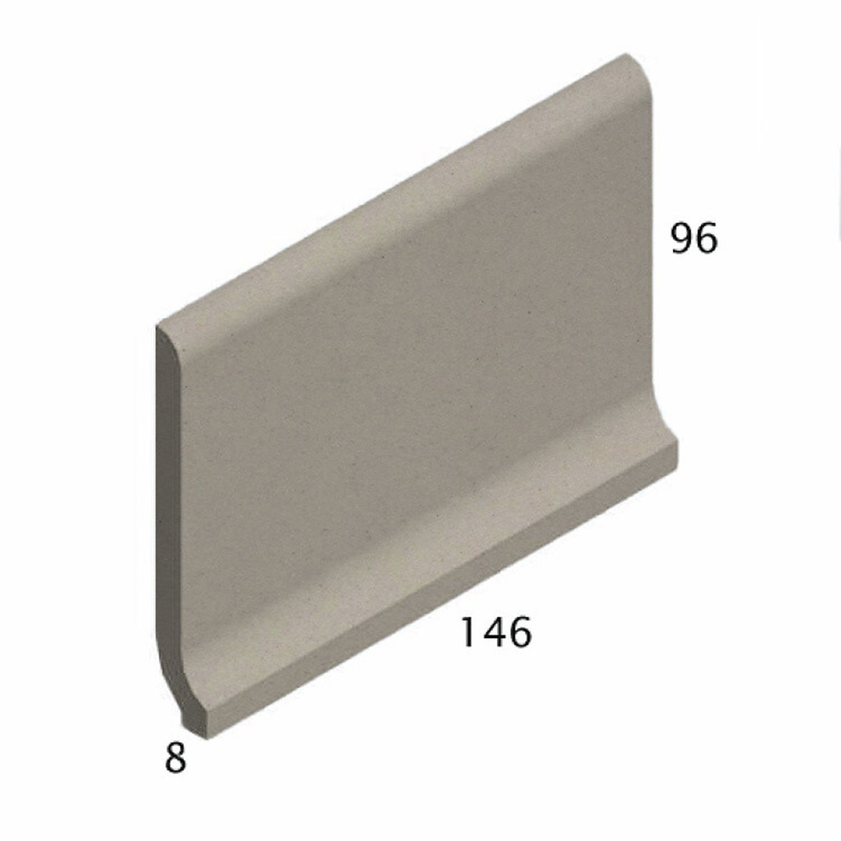 Pukkila Natura lasittamaton holkkalista 9,6x14,6 vaalea beige 4601CB/1C tasapintainen matta beige yksivärinen