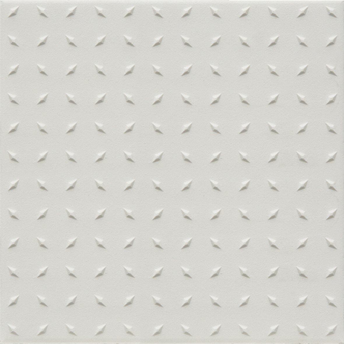 Pukkila Natura lasittamaton porcelanato seinälaatta lattialaatta ulkolaatta 14,6X14,6 valkoinen 6616DD/1C tähtinasta kohokuvioinen matta R12 valkoinen