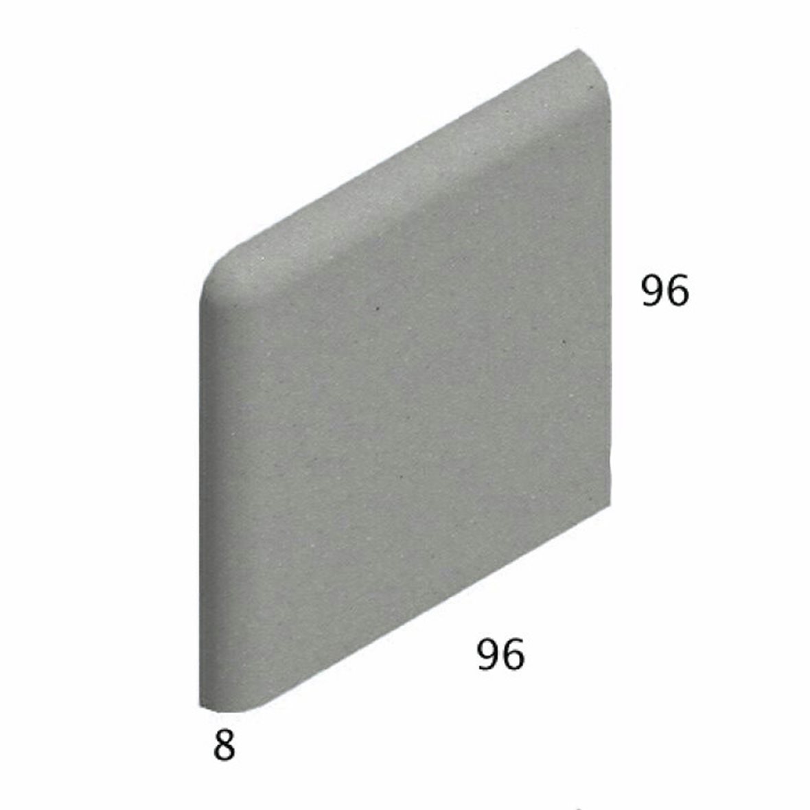 Pukkila Natura lasittamaton jalkalista 9,6X9,6 siniharmaa 4407BNC/1C tasapintainen matta harmaa yksivärinen