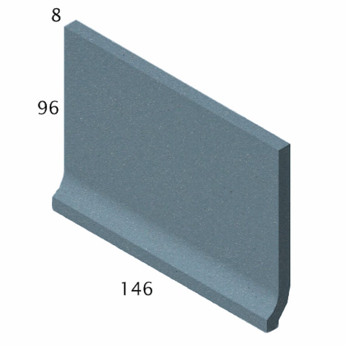 Pukkila Natura lasittamaton holkkalista 9,6X14,6 sininen 4611SB/1C tasapintainen matta sininen yksivärinen