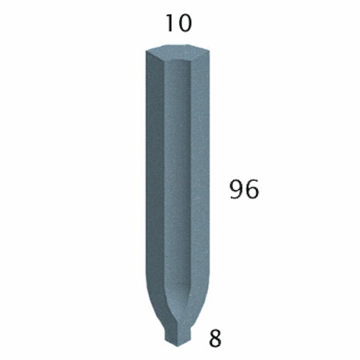 Pukkila Natura lasittamaton sisäkulmapala 1X9,6 sininen 4411SBI/1C tasapintainen matta sininen yksivärinen
