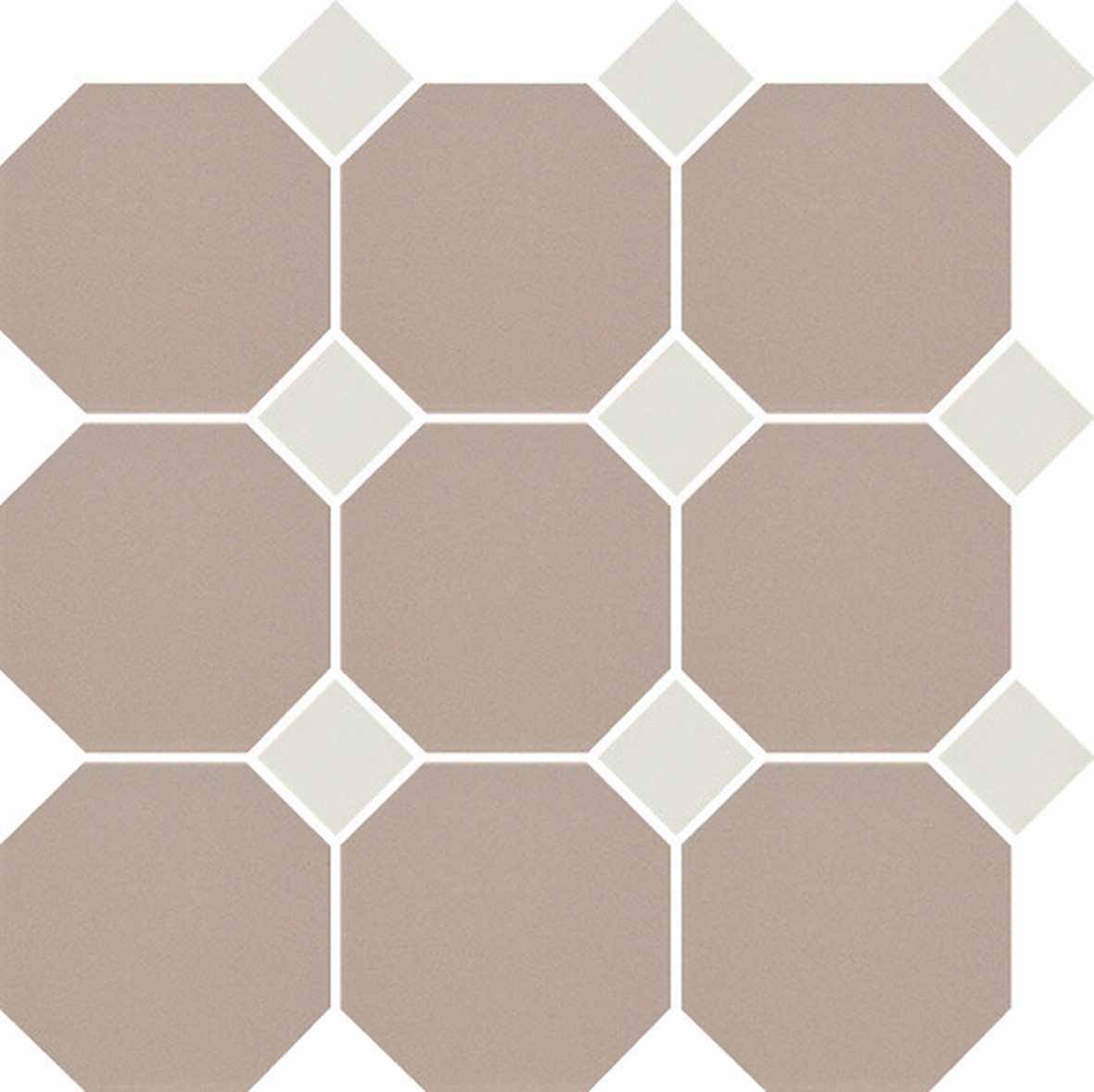 Pukkila Natura lasittamaton porcelanato seinälaatta lattialaatta 9,6X9,6 vanha roosa/valkoinen 4405OCT16/1C tasapintainen matta 8-kulmainen punainen y