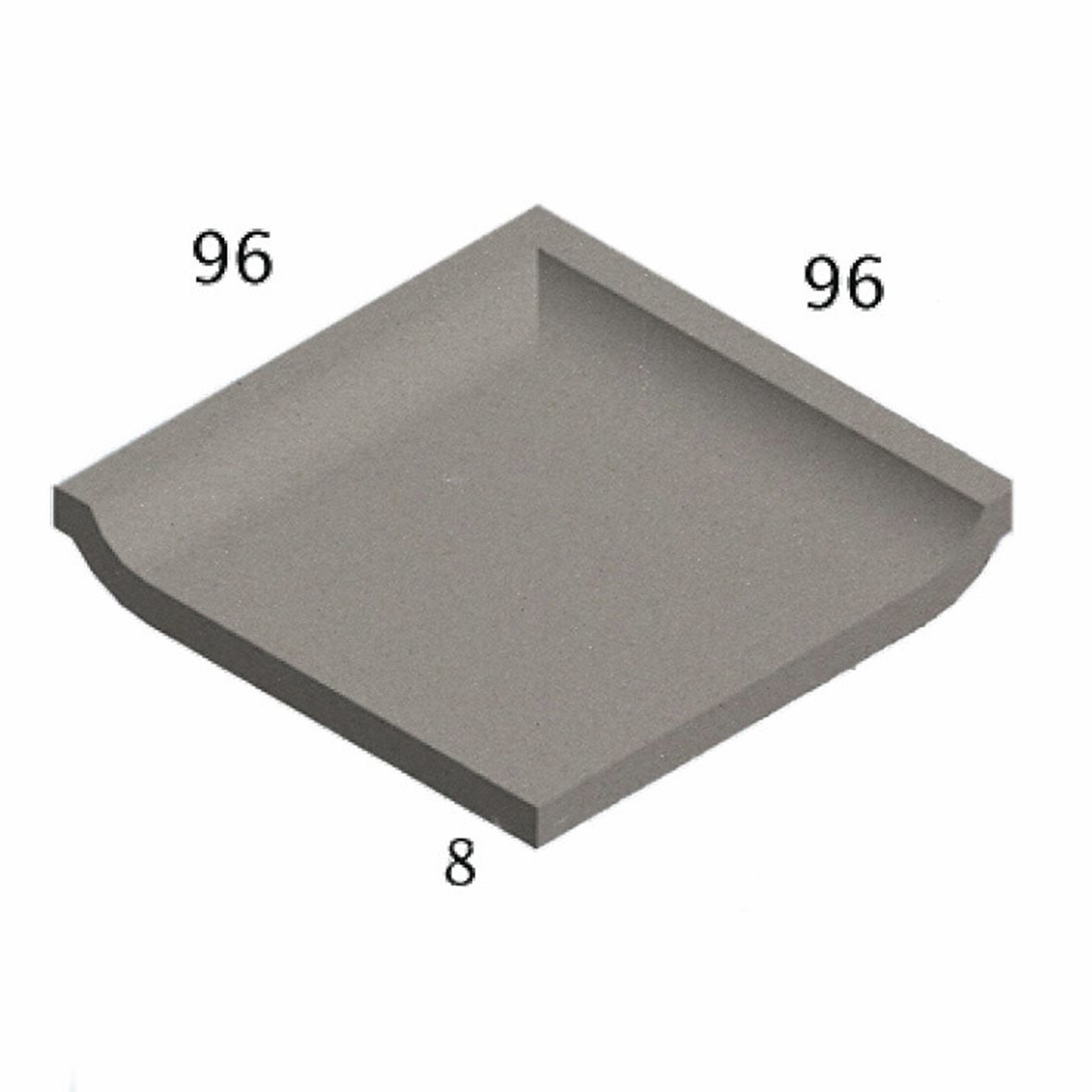 Pukkila Natura lasittamaton porcelanato seinälaatta lattialaatta ulkolaatta 9,6X9,6 vaaleanharmaa 4406SBC/1C tasapintainen matta harmaa yksivärinen