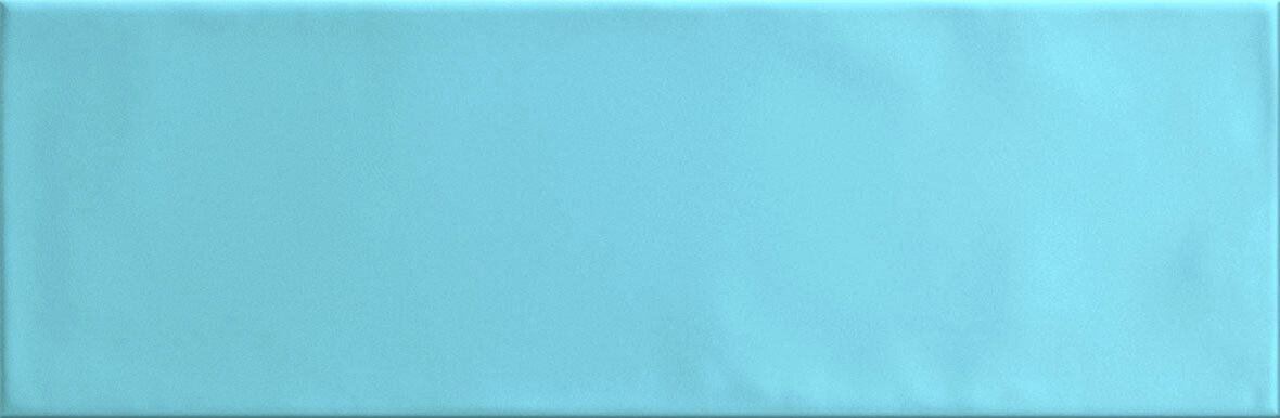 Pukkila Soho lasitettu kaakeli seinälaatta 9,7X29,7 Light Blue laineileva matta sininen yksivärinen