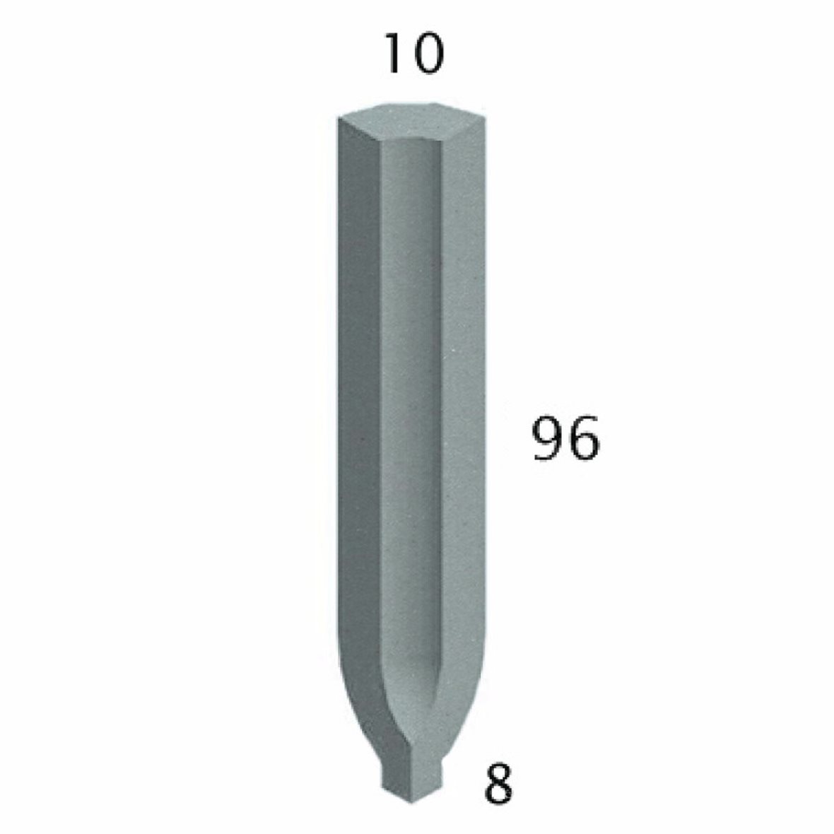 Pukkila Natura lasittamaton sisäkulmapala 1X9,6 vaaleansininen 4427SBI/1C tasapintainen matta sininen yksivärinen