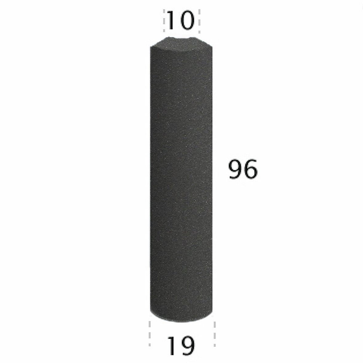 Pukkila Natura lasittamaton holkkalista 9,6X10 musta 1414QR/1C tasapintainen matta musta yksivärinen