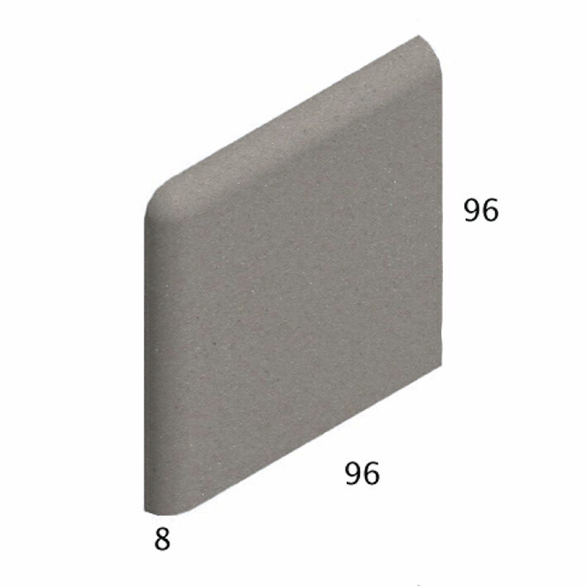 Pukkila Natura lasittamaton jalkalista 9,6X9,6 vaaleanharmaa 4406BNC/1C tasapintainen matta harmaa yksivärinen