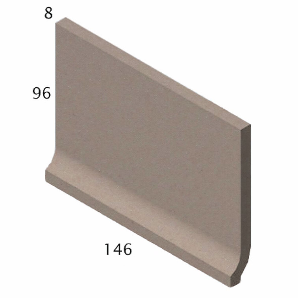 Pukkila Natura lasittamaton holkkalista 9,6X14,6 roosa 4605SB/1C tasapintainen matta punainen yksivärinen