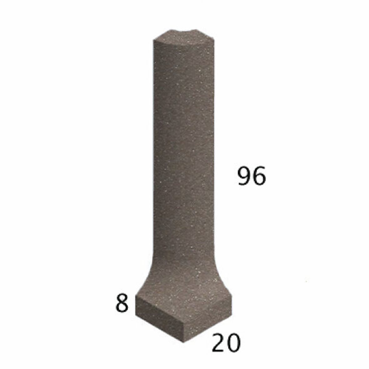 Pukkila Natura lasittamaton ulkokulmapala 2X9,6 ruskea 4429SBO/1C tasapintainen matta ruskea yksivärinen