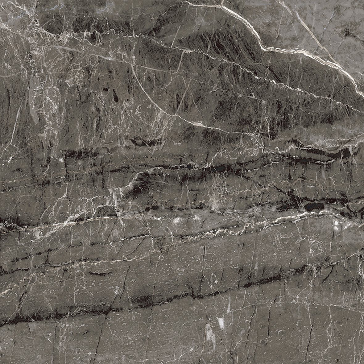 Pukkila Pure lasittamaton porcelanato seinälaatta lattialaatta ulkolaatta 60X60 Royal Dark Grey tasapintainen matta harmaa marmori