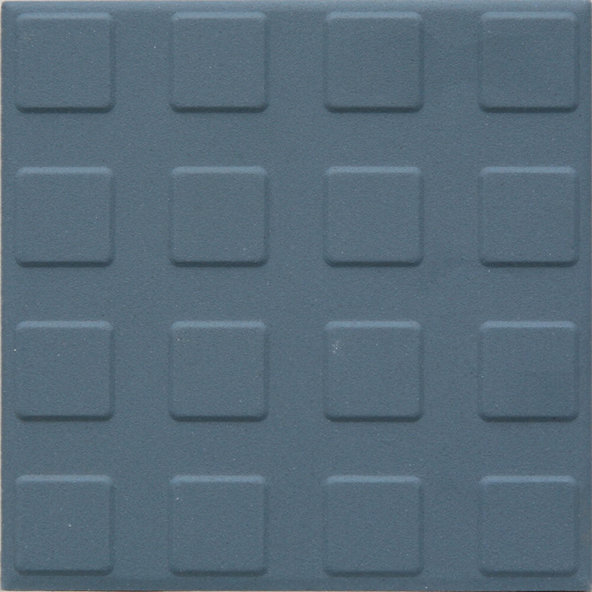 Pukkila Natura lasittamaton porcelanato seinälaatta lattialaatta ulkolaatta 9,6X9,6 sininen L4411SS/1C neliönasta kohokuvioinen matta R11 sininen yksi