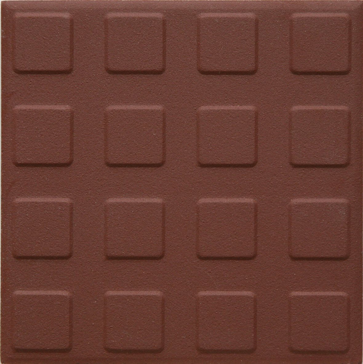 Pukkila Natura lasittamaton porcelanato seinälaatta lattialaatta ulkolaatta 9,6X9,6 tiilenpunainen L4420SS/1C kohokuvioinen matta neliönasta punainen