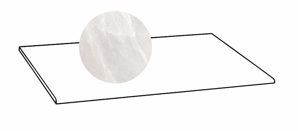 LPC Gloria lasitettu porraslaatta 33X80 05L Crystal tasapintainen kiillotettu vaalea beige marmori