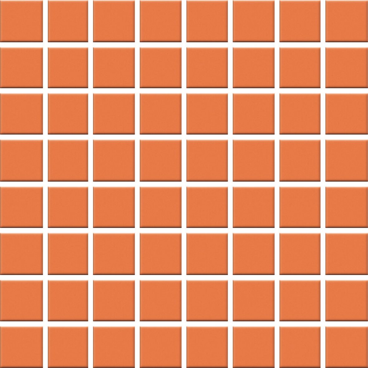 Pukkila Color lasitettu porcelanato seinälaatta lattialaatta ulkolaatta 19,7X19,7 Tangerine 5588/2,5 tasapintainen matta valesauma keskitumma oranssi