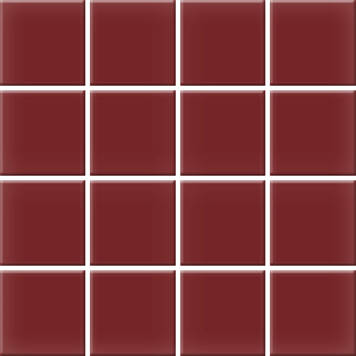 Pukkila Color lasitettu porcelanato seinälaatta lattialaatta ulkolaatta 19,7X19,7 Burgundy 5597/5 tasapintainen matta valesauma tumma punainen yksivär