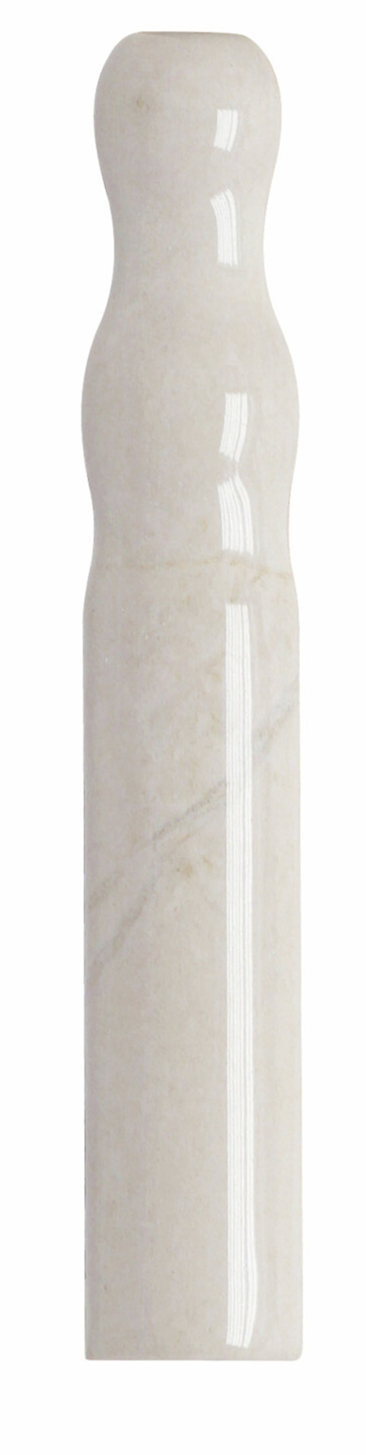 Pukkila Luxury lasitettu jalkalista 2X12 Marfil tasapintainen kiiltävä beige marmori