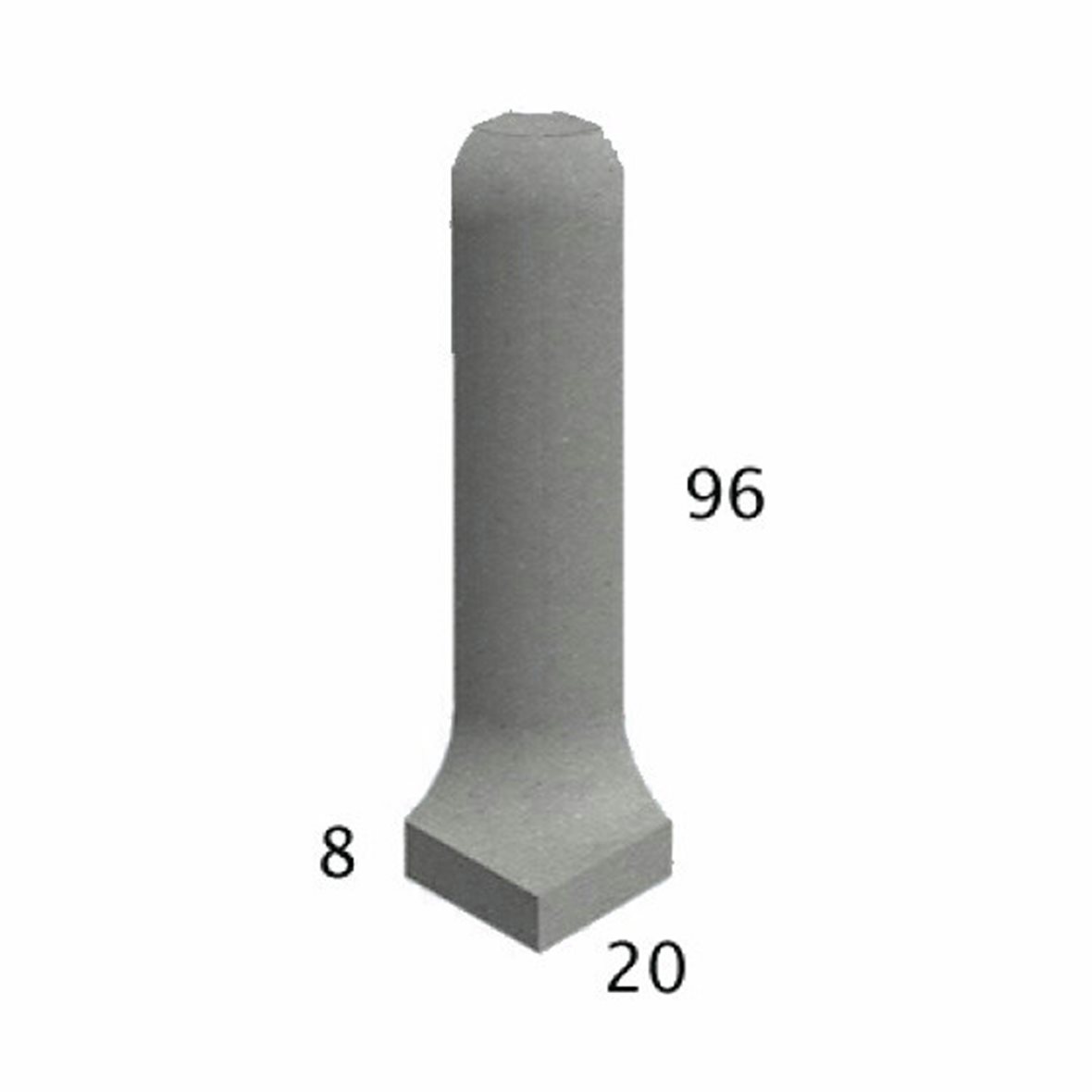 Pukkila Natura lasittamaton ulkokulmapala 2,1X9,6 siniharmaa 4407CBO/1C tasapintainen matta harmaa yksivärinen