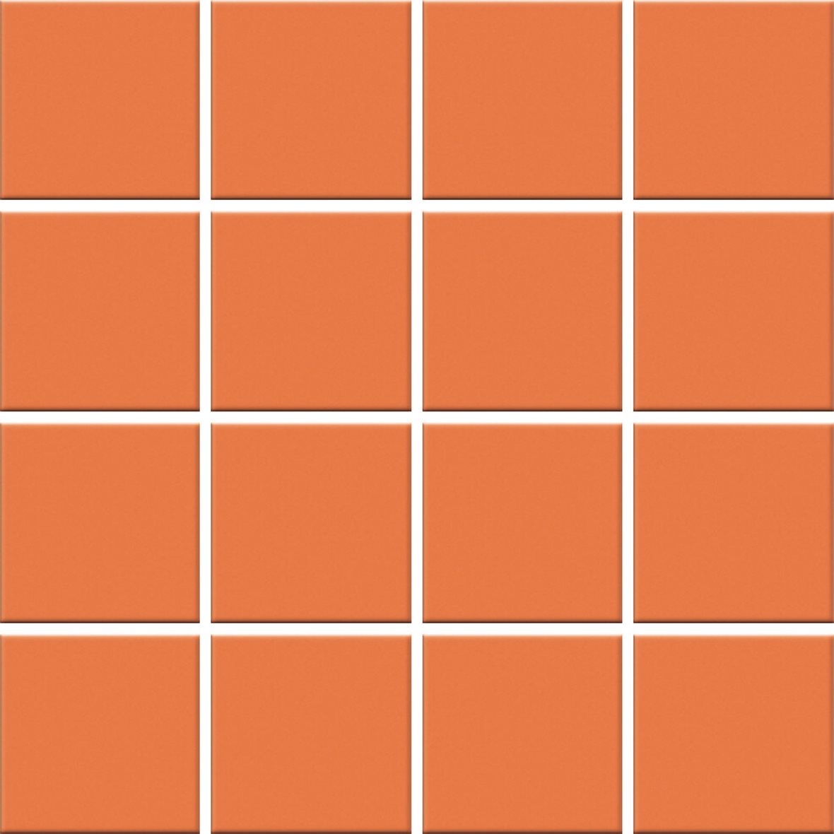 Pukkila Color lasitettu porcelanato seinälaatta lattialaatta ulkolaatta 19,7X19,7 Tangerine 5588/5 tasapintainen matta valesauma keskitumma oranssi yk