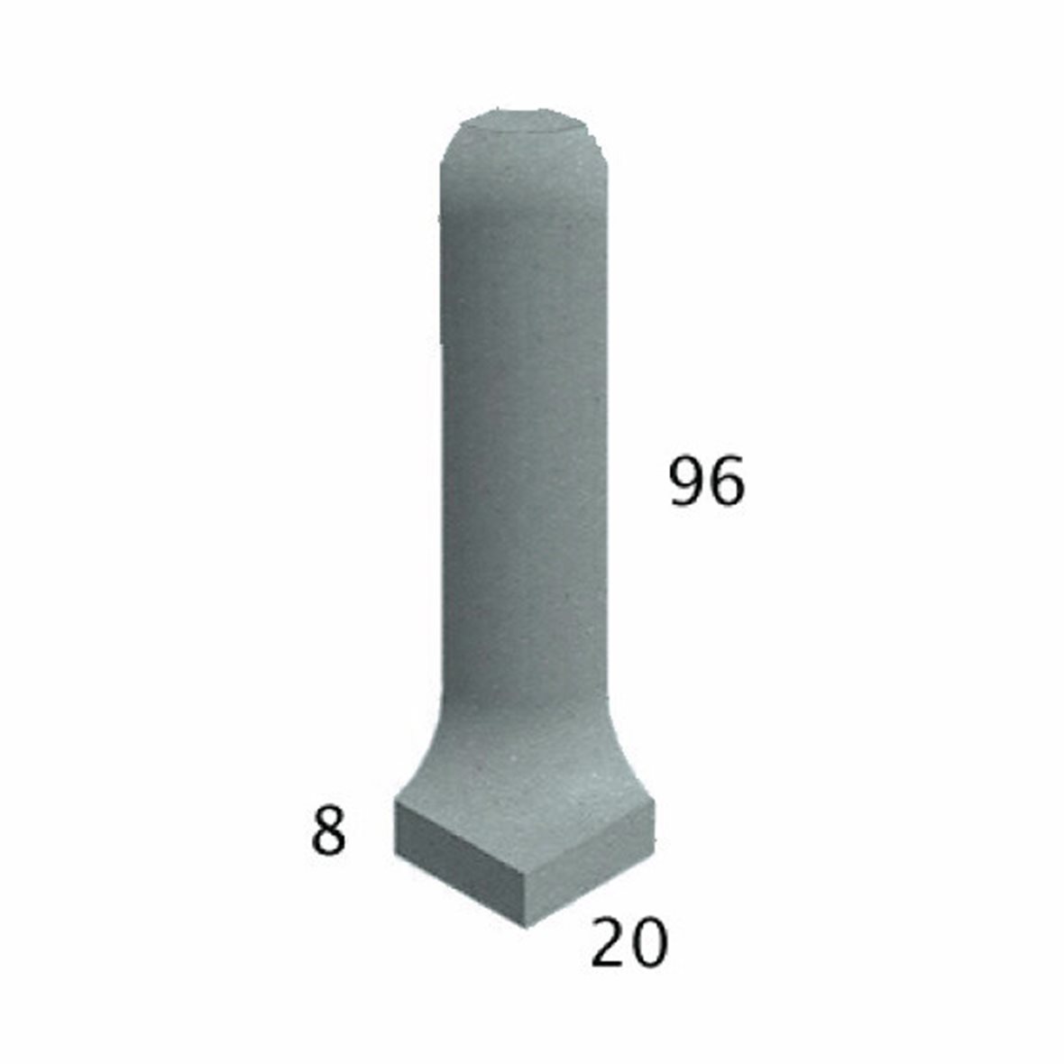 Pukkila Natura lasittamaton ulkokulmapala 2,1X9,6 vaaleansininen 4427CBO/1C tasapintainen matta sininen yksivärinen