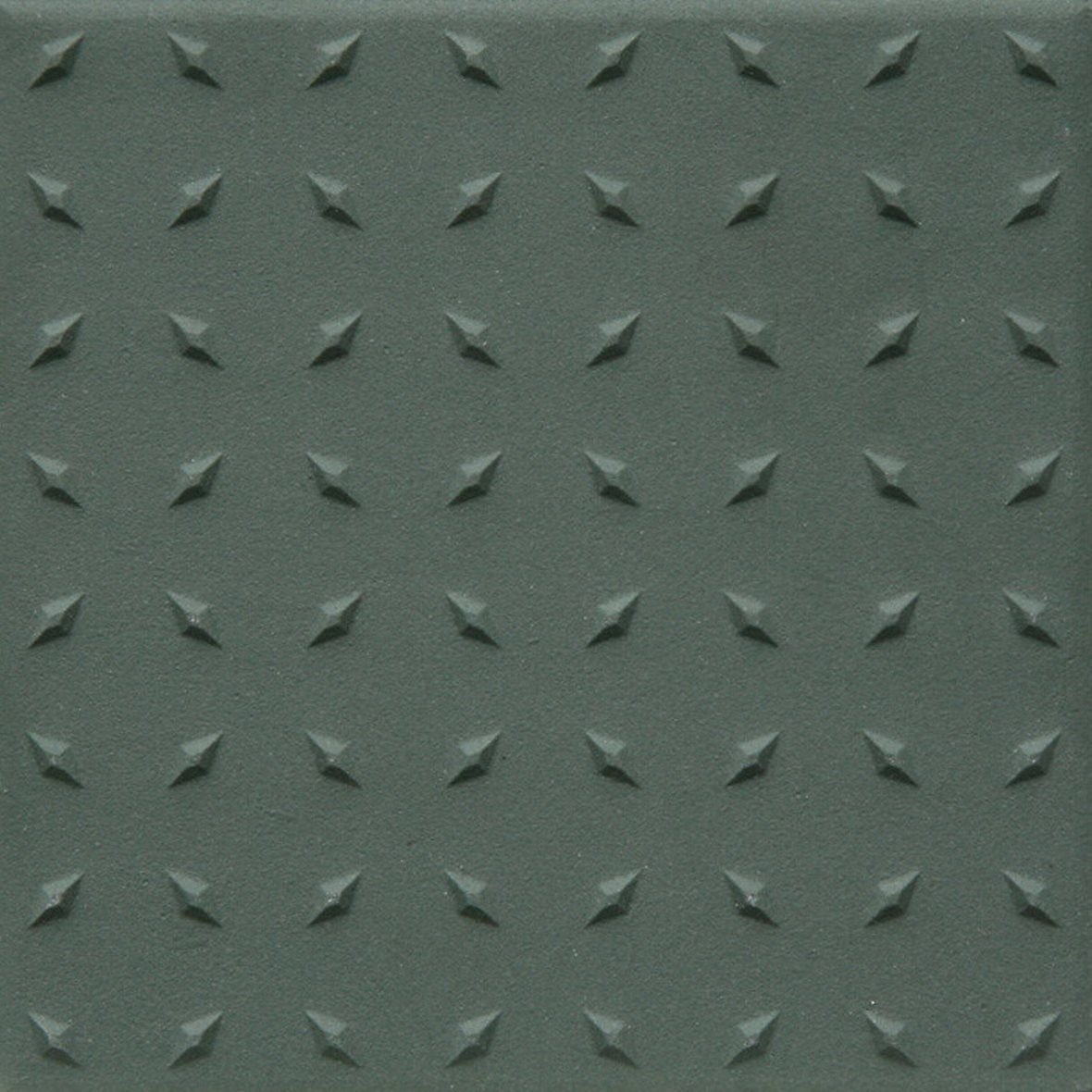 Pukkila Natura lasittamaton porcelanato seinälaatta lattialaatta ulkolaatta 9,6X9,6 tummanvihreä L4418DD/1C tähtinasta kohokuvioinen matta DD vihreä y