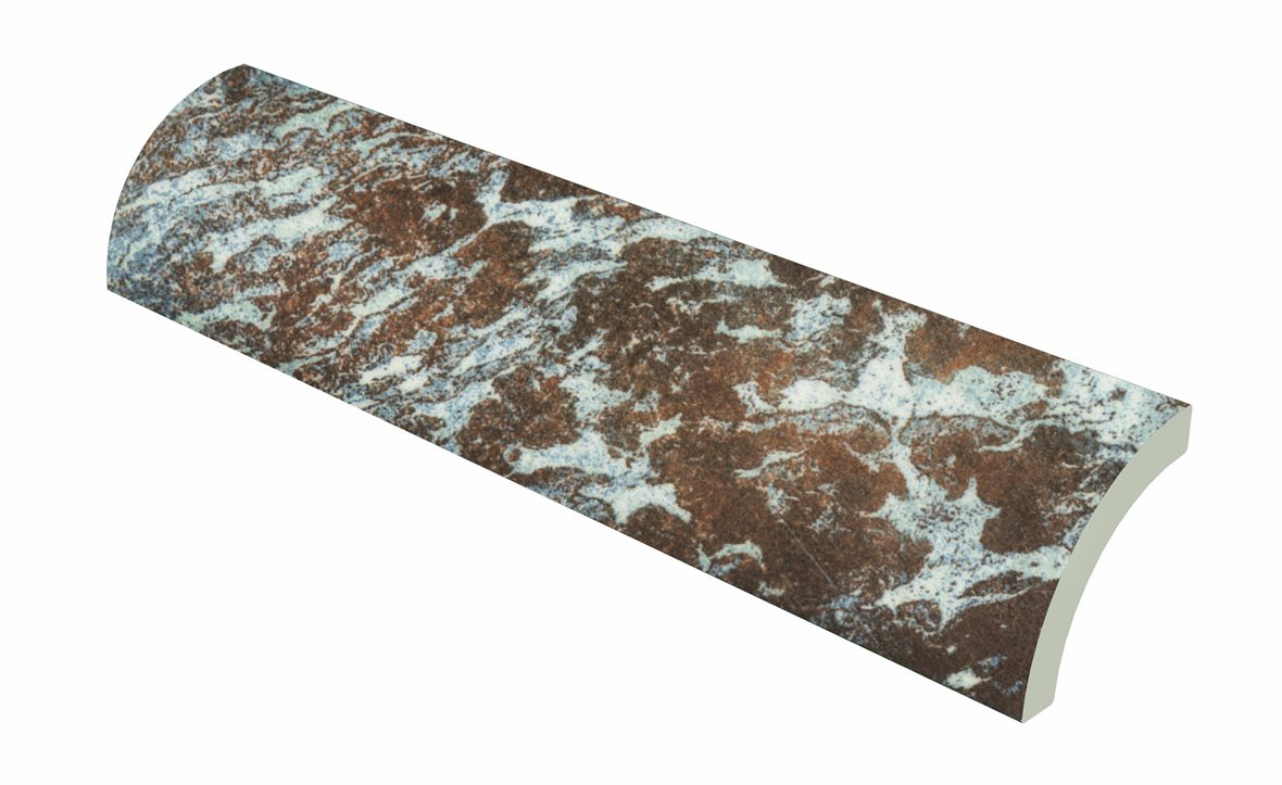 LPC Ocean märkäpuriste lasitettu holkkalista ulkokulma 4,2X30 Coral Bay tasapintainen matta antibakteerinen keskitumma ruskea vivahteikas