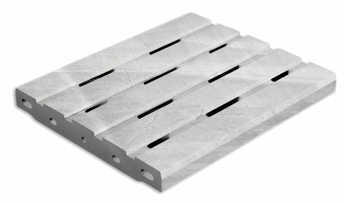 LPC Tibet märkäpuriste lasitettu loiskekourun ritilä 25x30x2,5 Blanco tasapintainen antislip matta antibakteerinen vaalea valkoinen kivi