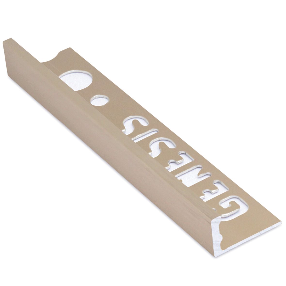 Listatalo laattalista pääte 10 mm alumiini harjattu kupari 2,5 m ESA100.96