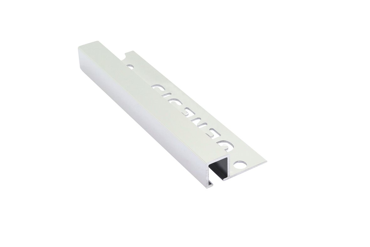 Listatalo laattalista neliö 12 mm alumiini kiiltävä hopea 2,5 m TDP120.91