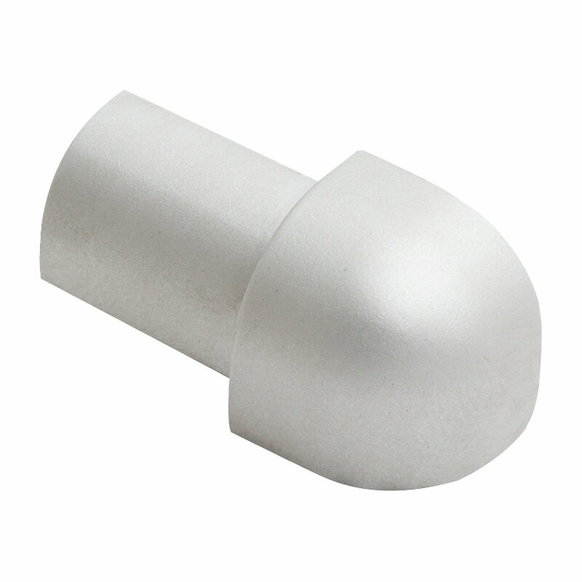 Listatalo laattalista ulkokulmapala pyöreä 8 mm alumiini mattahopea 2 kpl EAC082.81