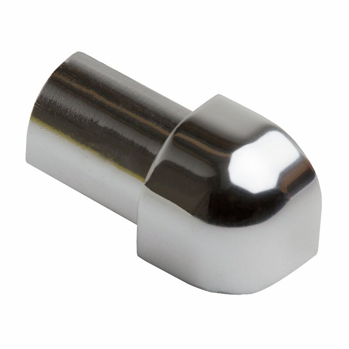 Listatalo laattalista ulkokulmapala pyöreä 12 mm alumiini kiiltävä hopea 2 kpl EAC122.91