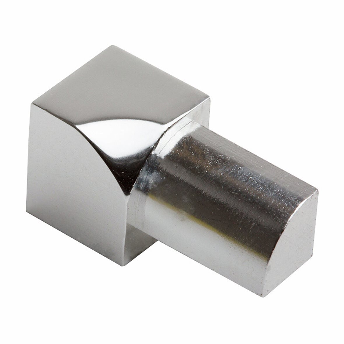 Listatalo laattalista sisäkulmapala pyöreä 12 mm alumiini kiiltävä hopea 2 kpl EIQ122.91