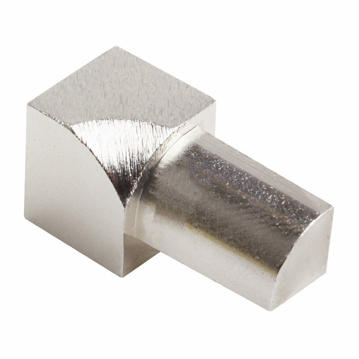 Listatalo laattalista sisäkulmapala pyöreä 12 mm alumiini harjattu hopea 2 kpl EIQ122.94