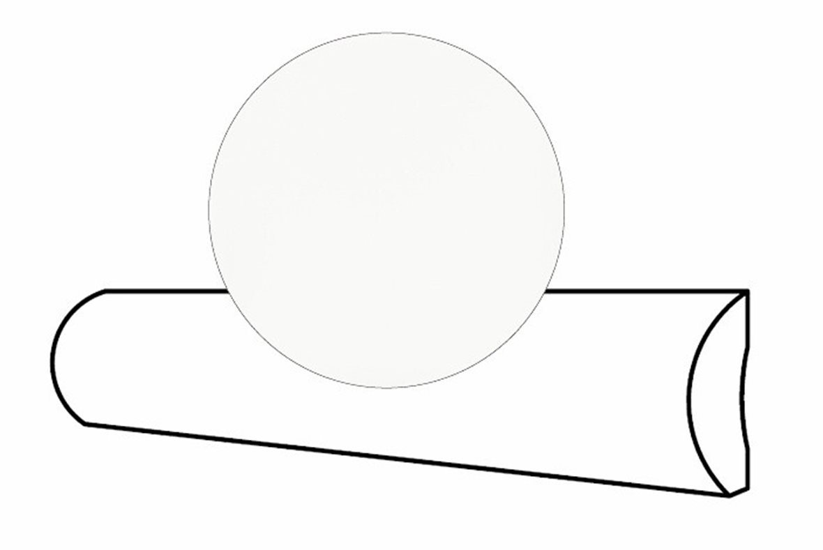 Pukkila Urban Atelier lasitettu boordi 2X14 Branco tasapintainen kiiltävä