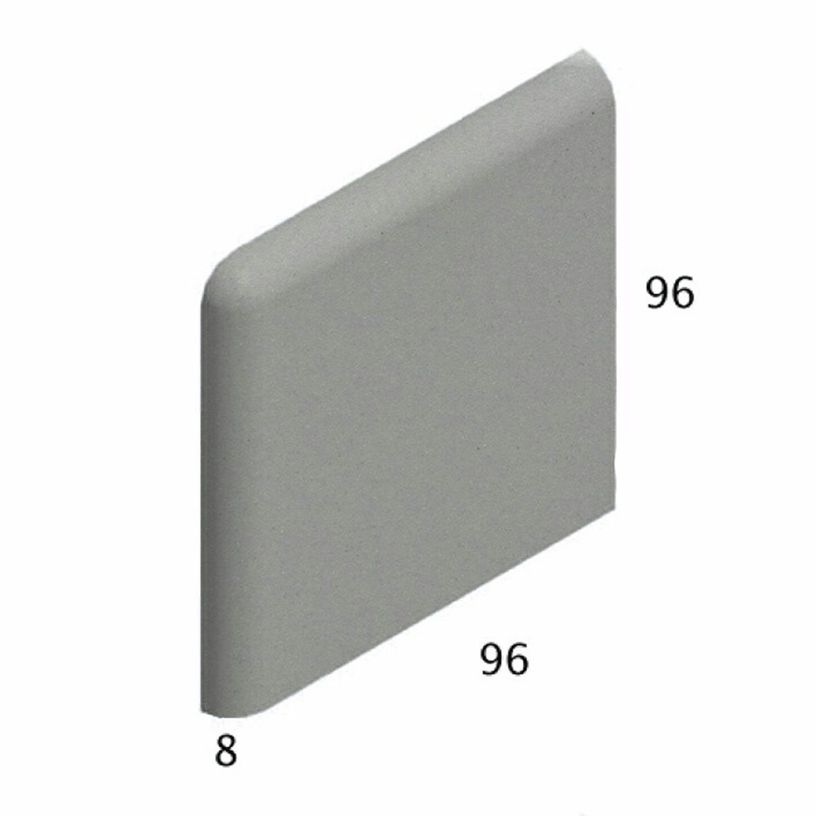 Pukkila Natura lasittamaton jalkalista 9,6X9,6 siniharmaa tasapintainen matta harmaa