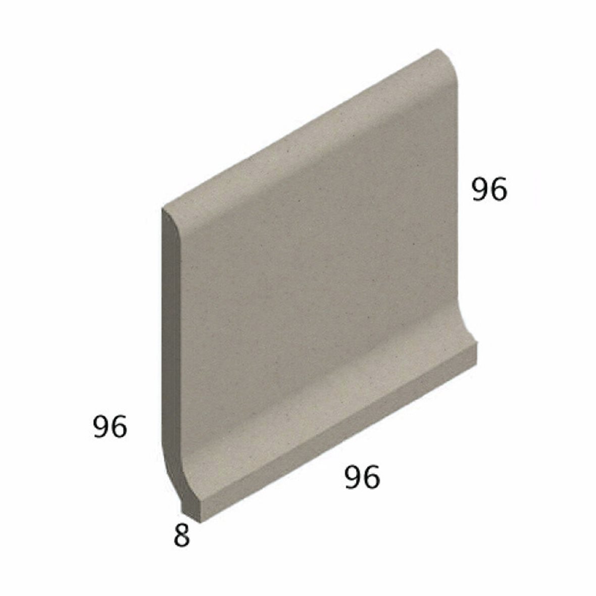 Pukkila Natura lasittamaton holkkalista 9,6x9,6 vaalea beige 4401CB/1C tasapintainen matta vaalea beige