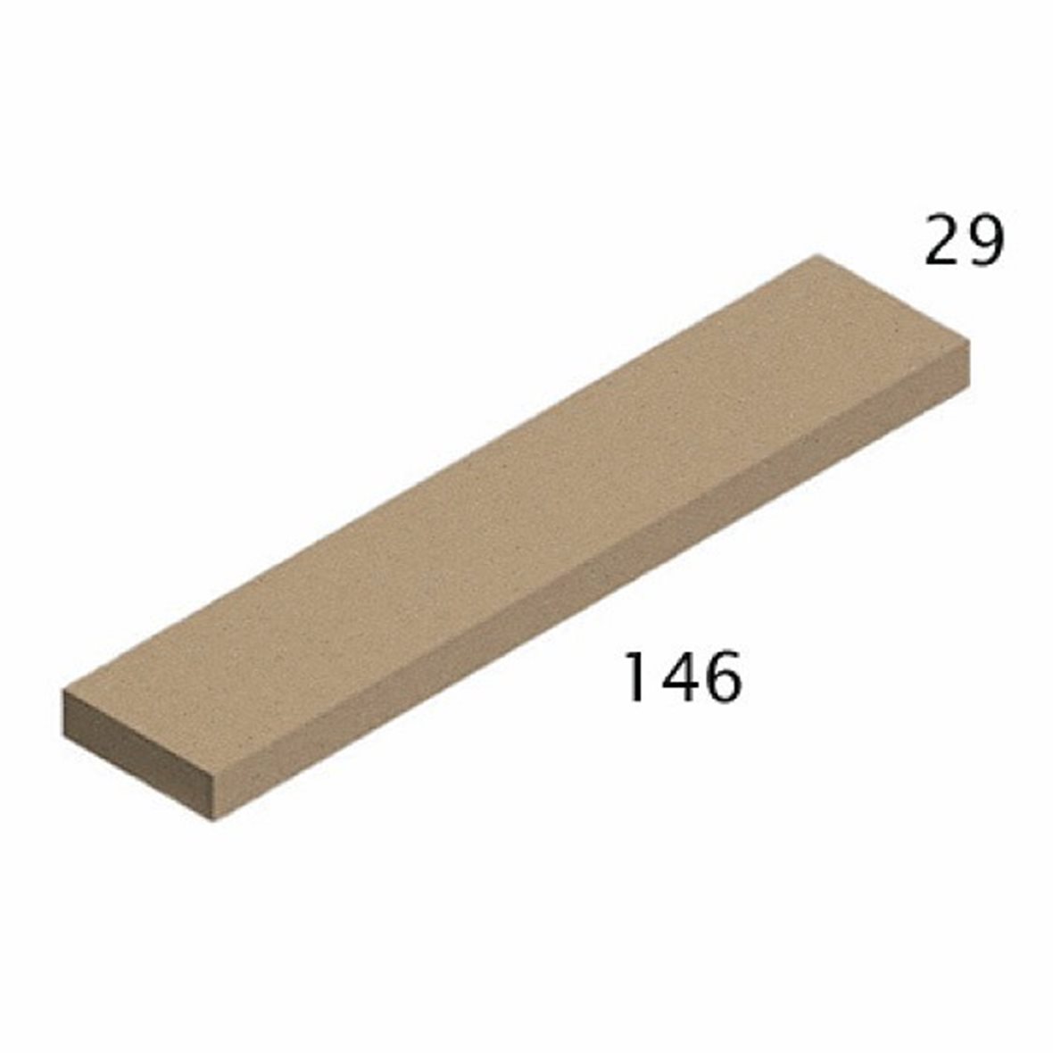 Pukkila Natura Victoria lasittamaton boordi 2,9X14,6 tumma beige tasapintainen matta vaalea beige yksivärinen